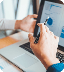 Business meeting discussing growth and strategy