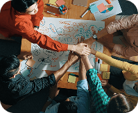 Man working at desk with papers