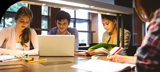 People working together in modern office